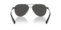 Thumbnail for COACH Sunglasses HC 7128 934487 Shiny Black/Grey Solid Polyamide Standard