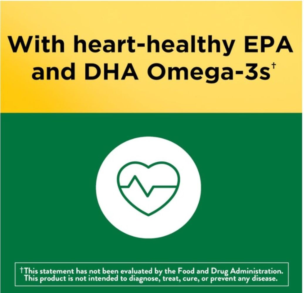 Nature Made Multivitamin + Omega-3, Multivitamin Gummies for Her, Daily Nutritional Support, 180 Adult Gummy Vitamins & Minerals, 90 Day Supply