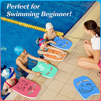 Thumbnail for HeySplash Swim Kickboard for Kids, Swimming Kickboard Cute Pattern Swim Training Aid for Children, Pool Exercise Equipments for Beginning Swimmers Safety Swim Board Auxiliary, Rose Red