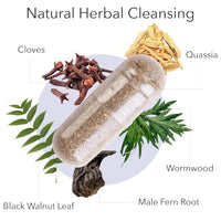 Thumbnail for Kroeger Herb Products, Wormwood Herb, Black Walnut, Clove, Quassia, Worm Wood Detox Cleanse - Vegetarian Capsules, Non-GMO, Gluten Free, No Preservatives or Fillers - 100 Capsules, Made in USA