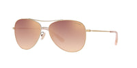 Thumbnail for Coach HC7079 Sunglasses, Light Gold/Rose Gold Gradient Mirrored, 58 mm