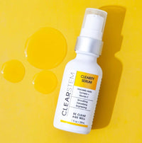 Thumbnail for CLEARSTEM - CLEARITY The Blackhead Dissolver Mandelic Acid Serum - Vitamin C, Turmeric, Collagen Boost - All Skin Types - Facial Skin Care Products - Vegan, Gluten Free, Cruelty Free - 1 fl oz / 29ml