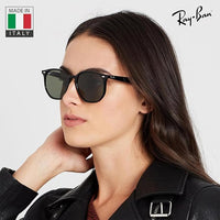 Thumbnail for Ray-Ban RB4306 POLARIZED Square-Round Shaped Sunglasses for Men & Women – Includes Official Rayban Eyewear Kit – Ideal Formal & Casual Wear Sunglasses – G-15 Green Lens