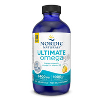 Thumbnail for Nordic Naturals Ultimate Omega Xtra Liquid, Lemon Flavor - 8 oz - 3400 mg Omega-3 + 1000 IU Vitamin D3 - EPA & DHA - Brain, Heart, Joint, & Immune Health - Non-GMO - 48 Servings