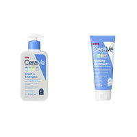Thumbnail for CeraVe Baby Wash & Shampoo | 2-in-1 Tear-Free Baby Wash & Sulfate Free | 8 Ounce & Diaper Rash Cream | Baby Healing Ointment for Extra Dry, 3 Ounce