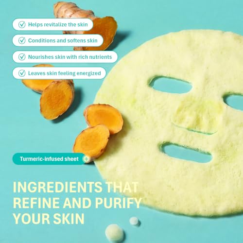 Image 4 of Purederm Turmeric Bubble Face Mask 5 Pack