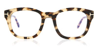 Thumbnail for Eyeglasses Tom Ford FT 5542 -B 056 Shiny Vintage Havana, Rose Gold