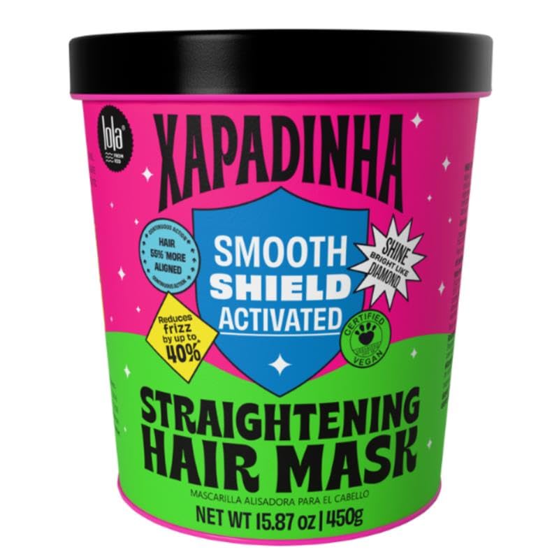 Lola From Rio - Xapadinha - Disciplining Hair Mask For Straight or Straightnened Hair, 55% Alignement, 40% Reduction in Frizz, Intense Shine 15.87 Fl Oz