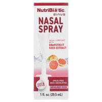 Thumbnail for NutriBiotic Nasal Spray 1 Fl Oz | Nasal Lubricant with Grapefruit Seed Extract & Sodium Chloride | Help Flush Irritants from Nasal Passages | Convenient Measured Dose Pump | Drug-Free & Non-Medicated