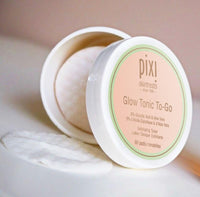 Thumbnail for Pixi Glow Tonic to-Go | Gentle and Balancing Exfoliating Toner | Glycolic Acid Pads for Radiant Skin and Daily Brightening | Alcohol-Free Formula Face Exfoliator | 60 Pads