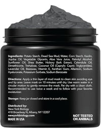 Thumbnail for New York Biology Dead Sea Mud Mask for Face and Body | Spa Quality Pore Refiner for Oily Skin | Natural Skincare for Women & Men | Tighten Skin for A Healthier Complexion | 8.8 oz