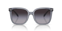 Thumbnail for Coach HC8381F Low Bridge Fit Sunglasses, Dark Grey/Light Grey/Light Grey Gradient, 56 mm