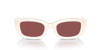 Thumbnail for COACH Sunglasses HC 8390 U 580575 Cr610 Milky Cloud Wine Solid