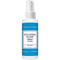 Thumbnail for The Vitamin Shoppe Colloidal Silver Spray 10 PPM - Immune System Support | Nano Silver Particles | 4 oz Spray Bottle | 99.99% Pure