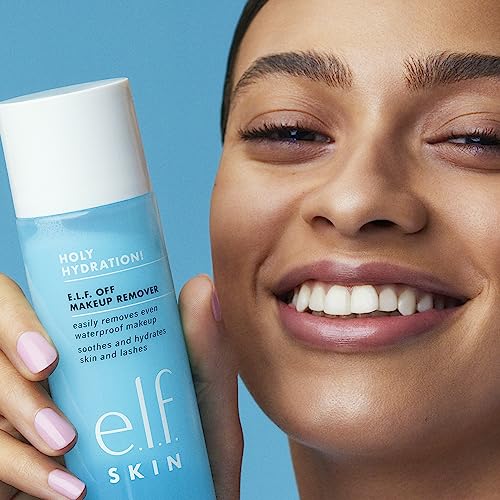 e.l.f. SKIN Holy Hydration Off Makeup Remover, Liquid Makeup Remover For Eye, Lip & Face Makeup, Gentle Formula, Vegan & Cruelty-free