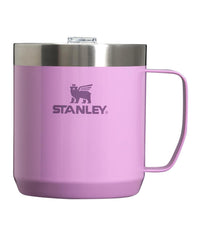 Thumbnail for Stanley Stay-Hot Camp Mug 12 oz | Press Fit Drink Through Lid | Cup for Coffee, Tea and Drinks | Insulated Stainless Steel Coffee Mug | BPA-Free | Lilac Gloss