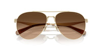 Thumbnail for COACH Sunglasses HC 7169 900574 Shiny Light Gold/Brown Gradient Polyamide Stan