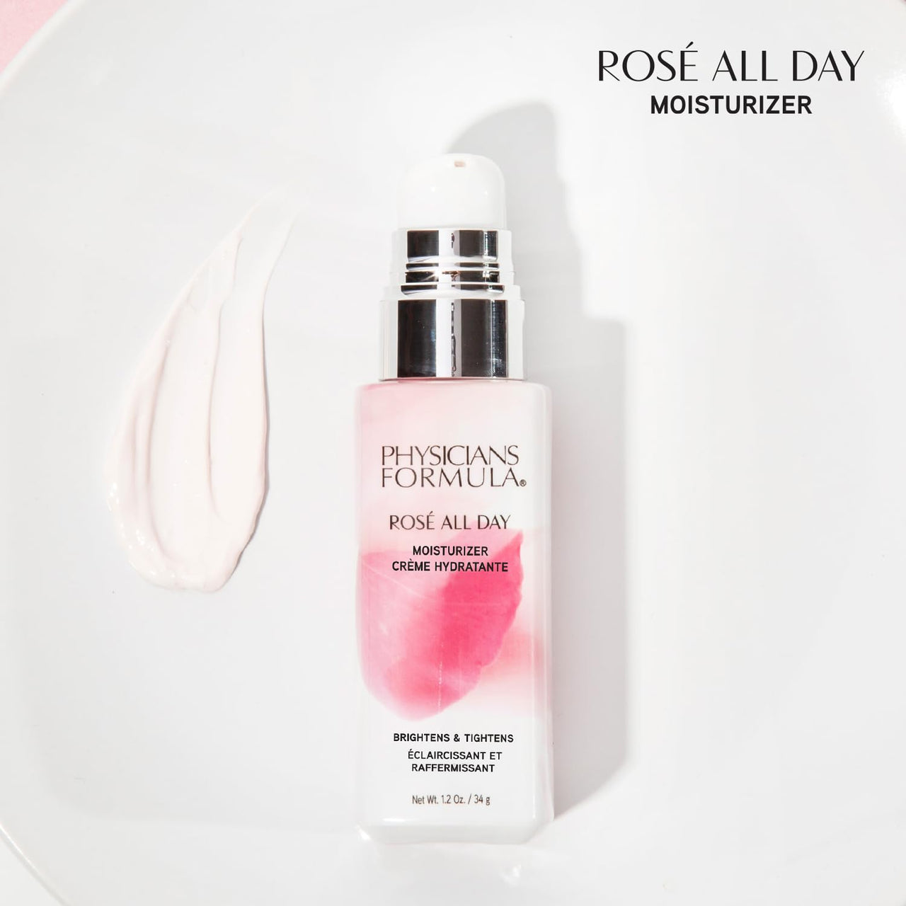 Physicians Formula RosÃ© All Day Face Moisturizer, Clean Beauty, Oil-Free, Dermatologist Tested, Clinically Tested