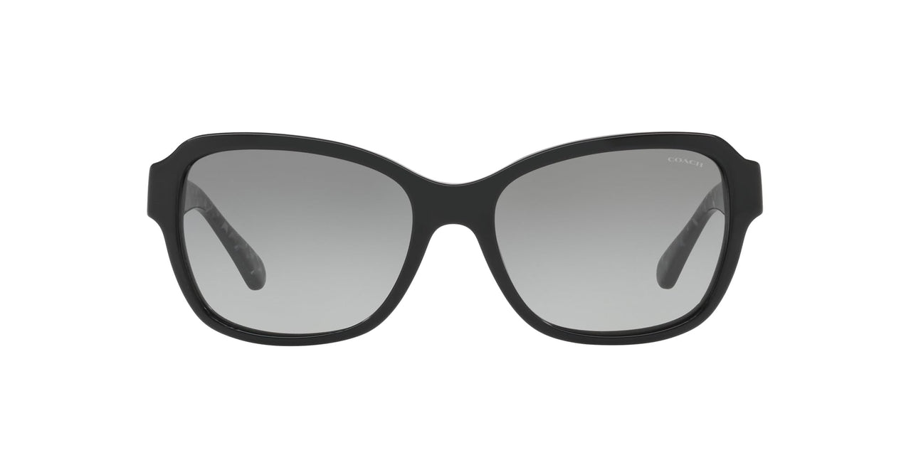 Coach Sunglasses HC 8232 551011 L1010 Black Dark Grey Gradient
