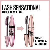 Thumbnail for Maybelline Lash Sensational Washable Mascara, Lengthening and Volumizing for a Full Fan Effect, Blackest Black, 1 Count