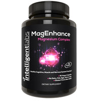Thumbnail for Intelligent Labs MagEnhance Magtein Magnesium Complex Supplement L-Threonate with Magnesium Glycinate and Taurate, 90 Capsules