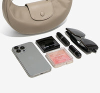 Thumbnail for Covelin Modern Crescent Moon Hobo Bag - Lightweight Nylon Shoulder Bag for Women Pink