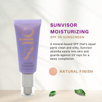 Thumbnail for Saie Sunvisor Broad Spectrum SPF 35 Sheer Moisturizer 1.35 oz