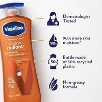 Thumbnail for Vaseline Intensive Care Body Lotion Cocoa Radiant 4 Count for Dry Skin Lotion Made with Ultra-Hydrating Lipids and Pure Cocoa Butter for a Long-Lasting, Radiant Glow 20.3 Oz