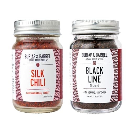 Image 1 of Default Title for the product Burlap & Barrel Exquisite Duo Ground Black Lime and Silk Chili Flakes