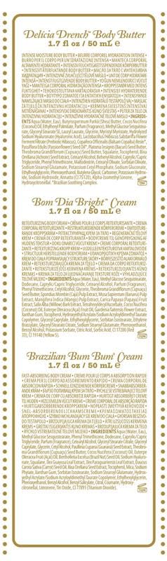 SOL DE JANEIRO Rio Trio Mini Vanilla Body Cream Discovery Set - Brazilian Bum Bum Cream, Delicia Drench Body Butter, Bom Dia Bright 50 ml - Amazon Exclusive Trial Set ($48 value)