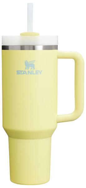Stanley Quencher H2.0 Tumbler with Handle and Straw 40 oz | Flowstate 3-Position Lid | Cup Holder Compatible for Travel | Insulated Stainless Steel Cup | BPA-Free | Pomelo