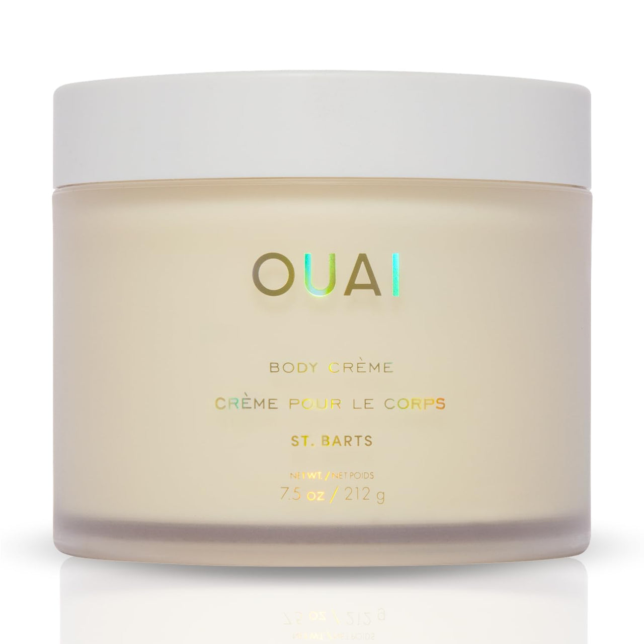 OUAI Body Cream, St. Barts - Hydrating Whipped Body Cream with Cupuaçu Butter, Coconut Oil and Squalane - Softens Skin and Delivers Healthy-Looking Glow - Sulfate-Free Skin Care (7.5 Oz)