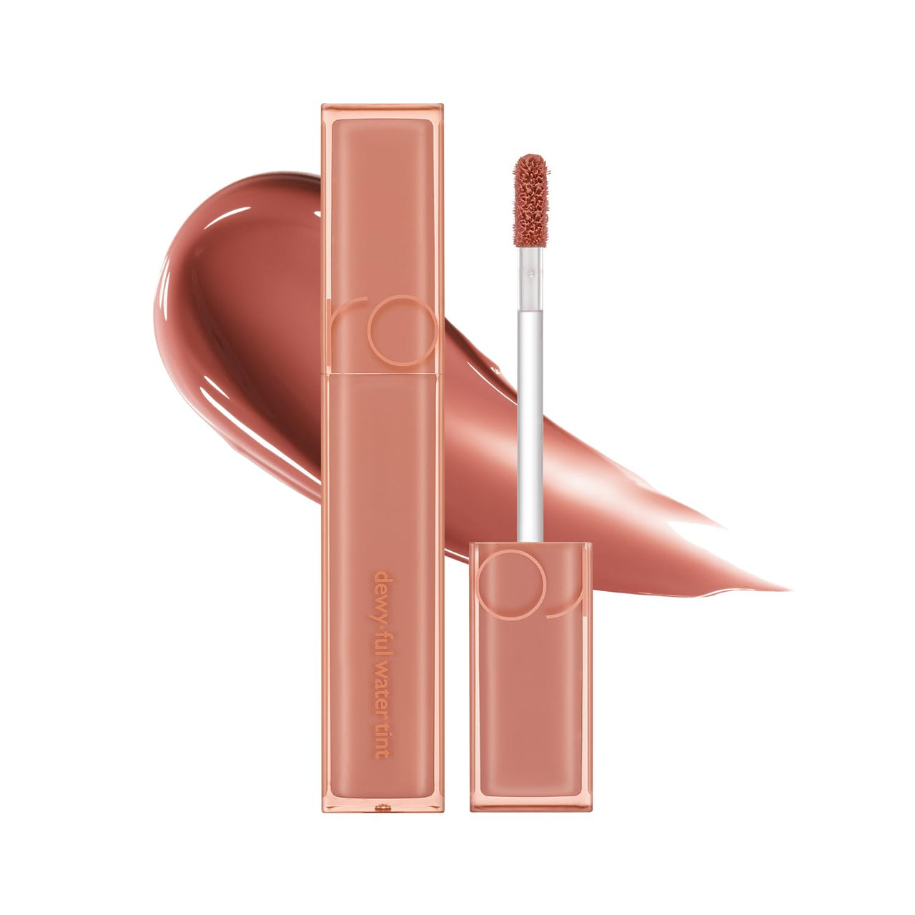 rom&nd DEWY·FUL Water Tint 12 CANYON – Pure, Non-Sticky Glossy Lip Stain for Hydrated, Long-Lasting Dewy Shine