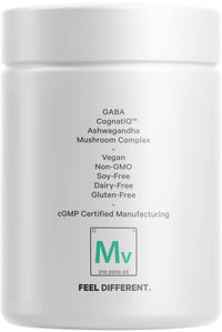 Thumbnail for Codeage Meditate Vitamins+ Supplement - CognatiQ, DHH-B, GABA, Ashwagandha, Organic Mushrooms, Blueberries - BDNF Brain Pills and Neuroprotein - Vegan, Non-GMO, Gluten-Free - 60 Capsules