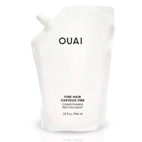 Thumbnail for OUAI Fine Hair Conditioner Refill - Volumizing Conditioner Made with Keratin, Biotin and Chia Seed Oil - Adds Softness, Bounce and Volume - Free from Parabens, Sulfates, and Phthalates (32 Oz)
