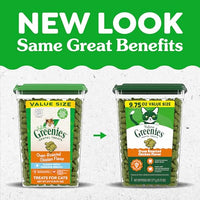 Thumbnail for Greenies Cat Treats, Feline Veterinarian-Recommended Adult Natural Dental Cat Treats, Oven Roasted Chicken Flavor, 9.75 oz. Tub