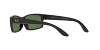 Thumbnail for Ray-Ban RB4151 Rectangular Sunglasses, Black/Polarized Green, 59 mm