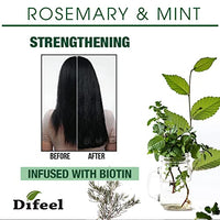 Thumbnail for Image 3 of Difeel Rosemary Mint Strengthening Shampoo with Biotin 12 oz.