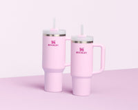 Thumbnail for STANLEY Quencher H2.0 Tumbler with Handle and Straw 40 oz | Flowstate 3-Position Lid | Cup Holder Compatible for Travel | Insulated Stainless Steel Cup | BPA-Free | Cherry Blossom