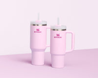 Thumbnail for Stanley Quencher H2.0 Tumbler with Handle and Straw 40 oz | Flowstate 3-Position Lid | Cup Holder Compatible for Travel | Insulated Stainless Steel Cup | BPA-Free | Cherry Blossom
