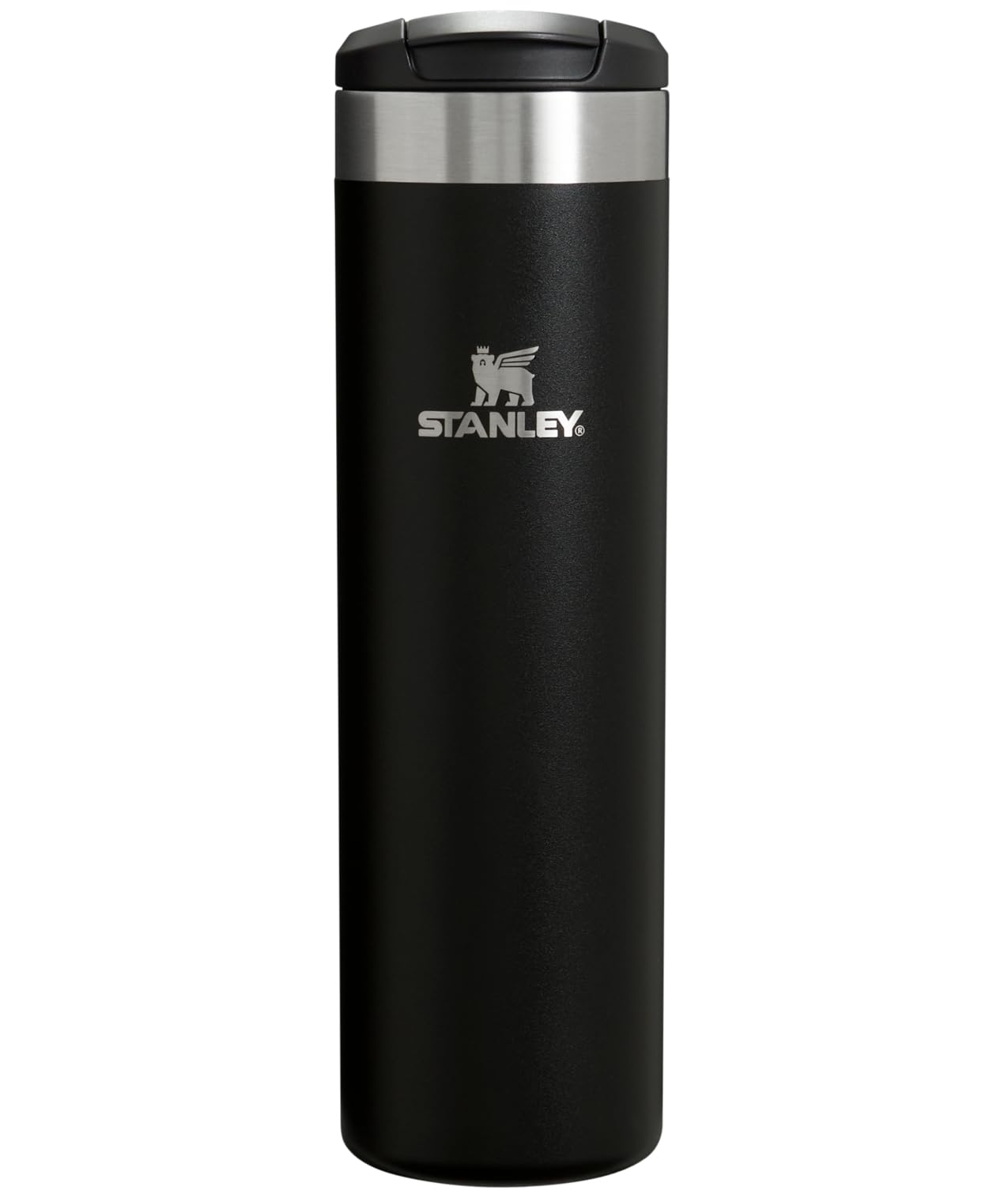 Stanley AeroLight Transit Bottle 20 oz | Locking Drink Through Lid | Leak Resistant Water Bottle or Coffee Travel Mug | Lightweight Insulated Stainless Steel | BPA-Free | Black