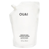 Thumbnail for OUAI Medium Conditioner Refill - Hydrating Hair Conditioner with Coconut Oil, Babassu Oil, and Keratin - Strengthens, Repairs and Adds Shine - Paraben and Phthalate Free Hair Care Products (32 Oz)