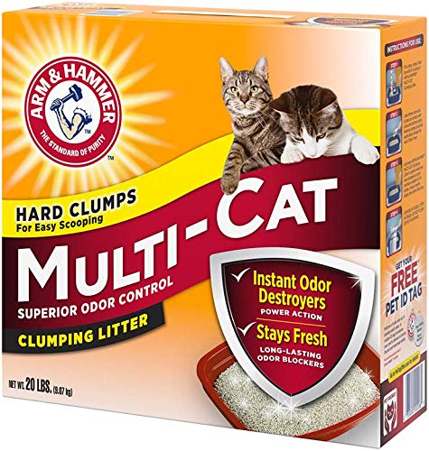 Arm & Hammer MultiCat Clumping Litter, Scented 20lb Box