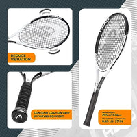 Thumbnail for HEAD Geo Speed Adult Tennis Racket - Pre-Strung Head Light Balance 27.5 Inch Racquet - 4 3/8 In Grip, Black/White
