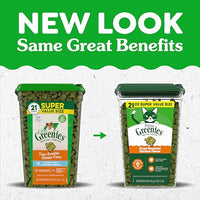 Thumbnail for Greenies Cat Treats, Feline Veterinarian-Recommended Adult Natural Dental Cat Treats, Oven Roasted Chicken Flavor, 21 oz. Tub