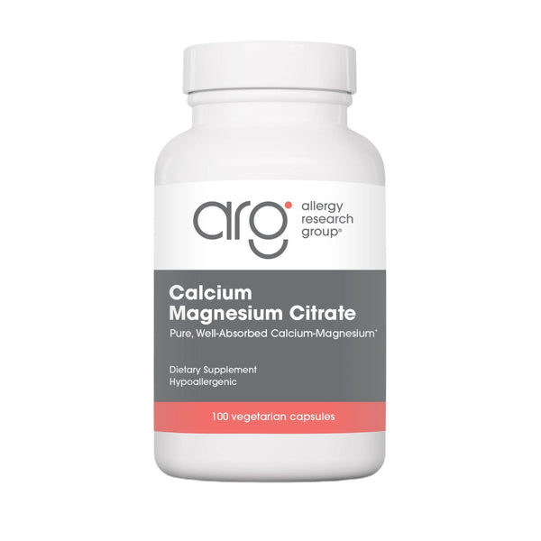 Nutricology Calcium Magnesium Citrate Supplement - Bone Health, with Calcium Citrate, Pure, Well-Absorbed, Vegetarian Capsules - 100 Count