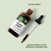 Thumbnail for Vimergy Olive Leaf – Supports Immune Health* 57 2mL (2 Droppers or 58 Drops) Servings (200mg Extract Per Serving) – USDA Certified Organic, Vegan, Paleo-Friendly and Gluten-Free – 115 mL