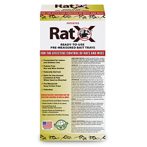 EcoClear Products 620105, RatX Ready-to-Use Pre-Measured 3 oz. Trays, 4-Pack