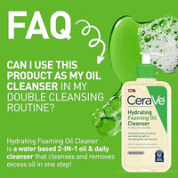 Thumbnail for CeraVe Hydrating Foaming Oil Cleanser, Moisturizing Cleanser for Face & Body, Squalane Oil + Hyaluronic Acid + Ceramides, For Dry to Very Dry Skin, Fragrance Free & Residue Free, 8 FL Oz