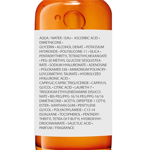 La Roche-Posay Pure Vitamin C Serum For Face With Hyaluronic Acid & Salicylic Acid, Hydrating & Brightening Serum, Boost Radiance & Reduce Wrinkles, Paraben Free